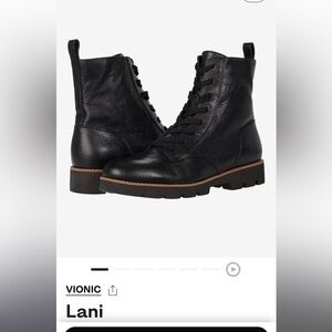 Vionic Lani Lace up boots / combat boots